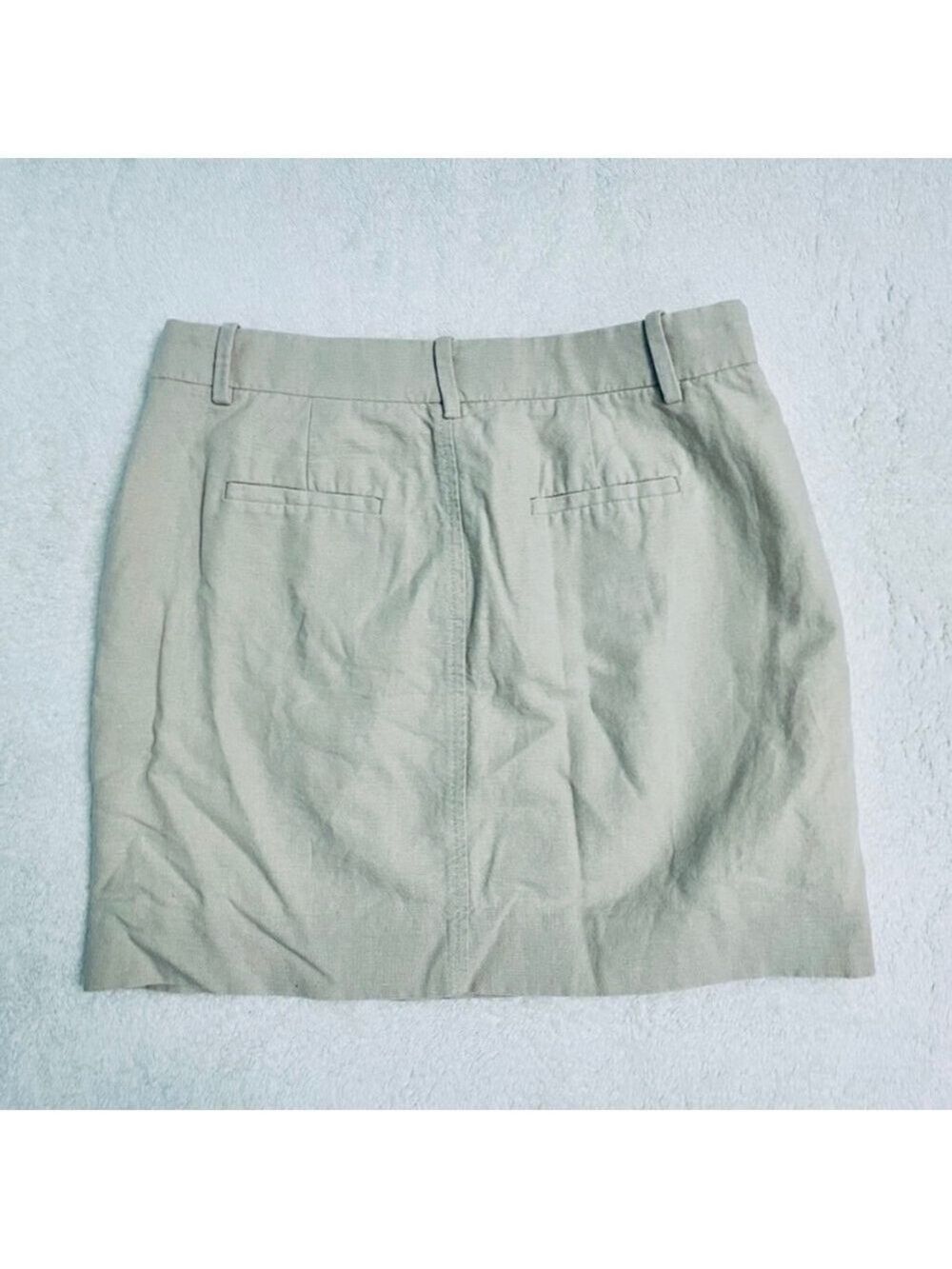 J. Crew Tan Beige Linen Utility Skirt - Picture 13 of 15